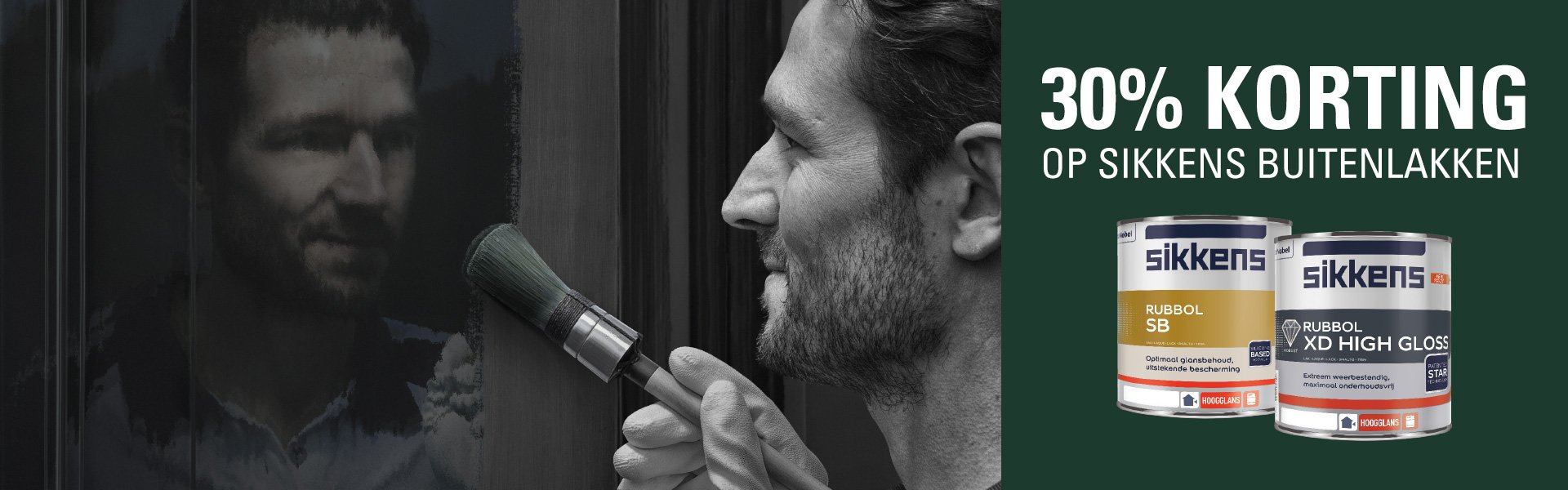 30% korting op Sikkens buitenlakken